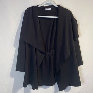 CALVIN KLEIN Black Shawl Jacket